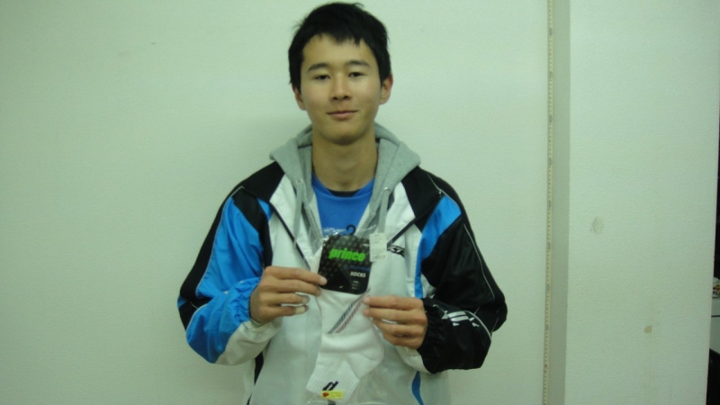 男子シングルス12月大会　準優勝　廣田選手