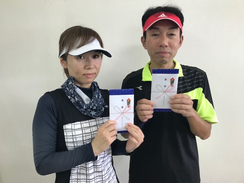 2019　ＭＩＸダブルス9月23日（祝・月）大会 （ビギナー）　優勝　鈴木・名倉ペア　