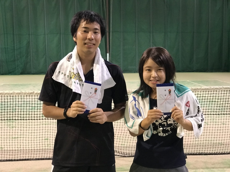 2019　ＭＩＸダブルス9月23日（祝・月）大会　（中級）優勝　相澤・西口ペア