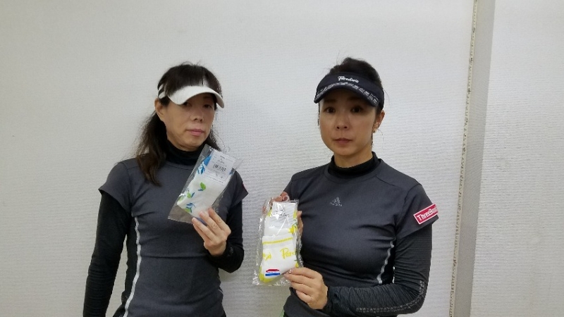 2019　中級女子10月大会　準優勝　浜中・上田ペア