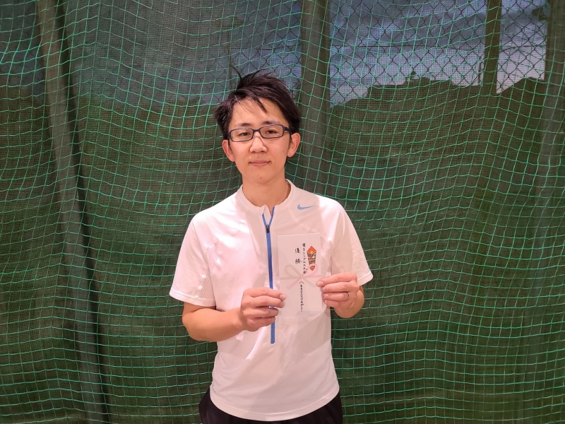 2021　男子シングルス（中級）10月大会　優勝 斎藤　高之　様