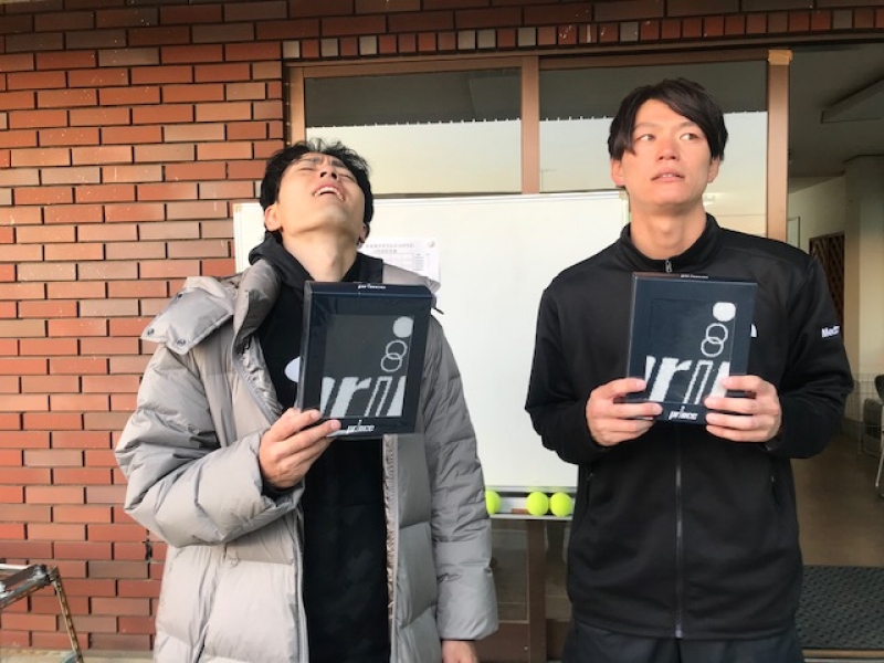 年末男子ダブルス　Aクラス　準優勝　渡辺・三尾　組