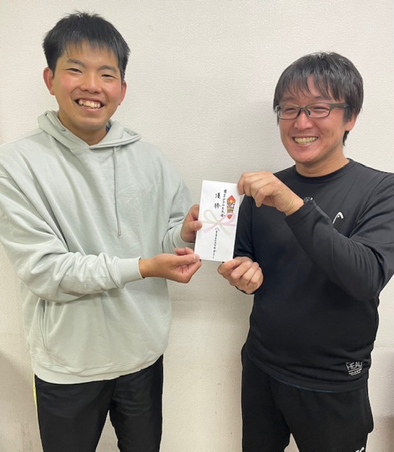 2022　中級男子2月大会　優勝 湯原・蒔田　組　　