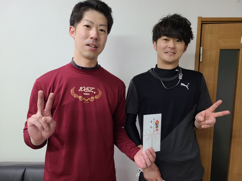 2022　中級男子3月大会　優勝 片島・谷本　組　　