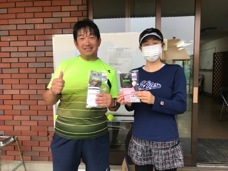 ビギナーMIX準優勝　福井・向井　組