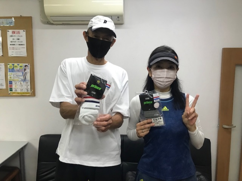 中級MIX準優勝　岩岡・友田　組