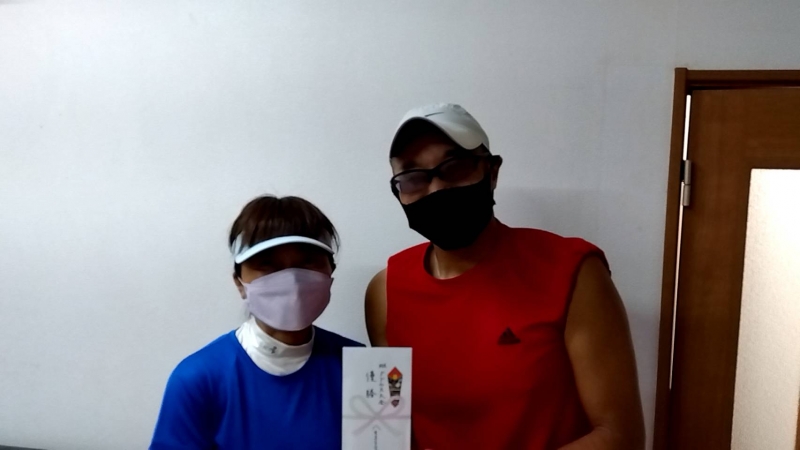 2022　中級MIX10月大会　優勝　西村・佐藤　組