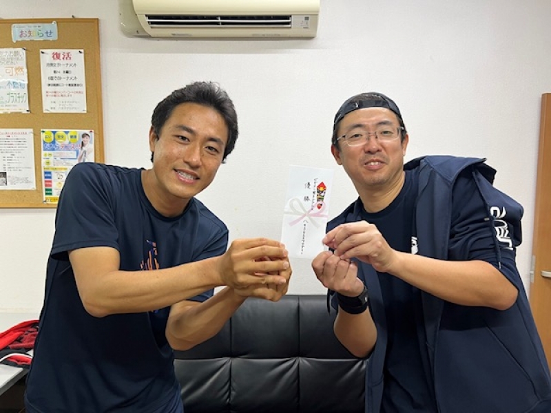 ビギナー男子　10月大会優勝　勝見・寺崎　組