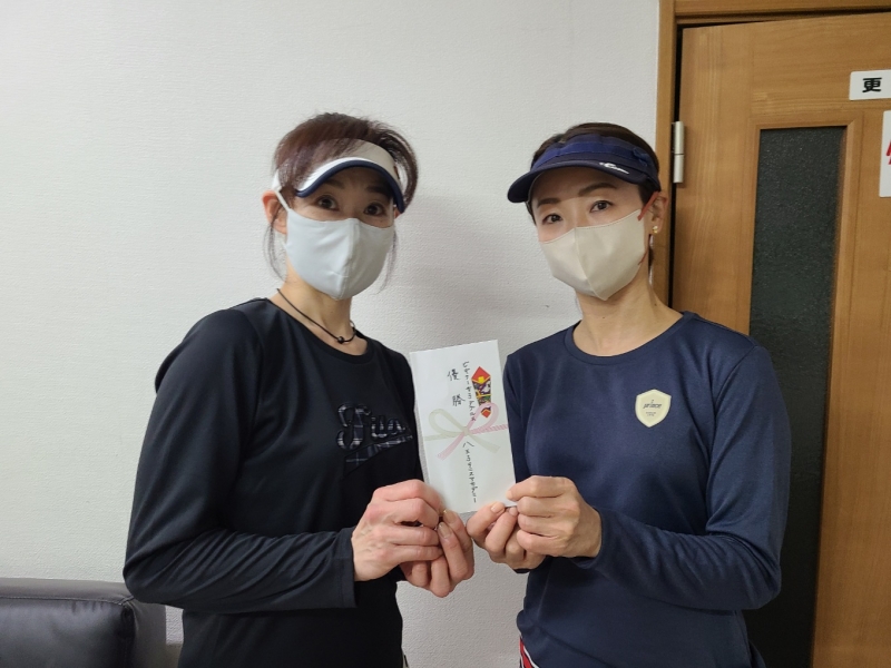 ビギナー女子　11月大会優勝　古崎・押切　組