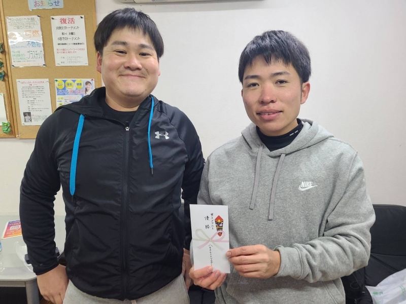 2022　中級男子12月大会　優勝　松本・川西　組