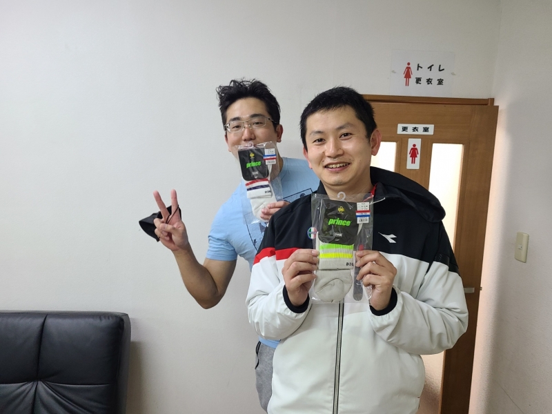 2023　中級男子1月大会　準優勝 野崎・鈴木　組