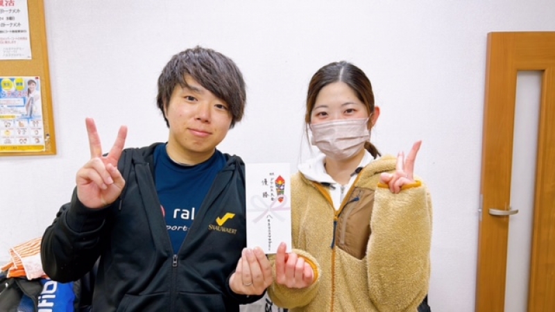 2023　中級MIX2月大会　優勝　飯島・福島　組