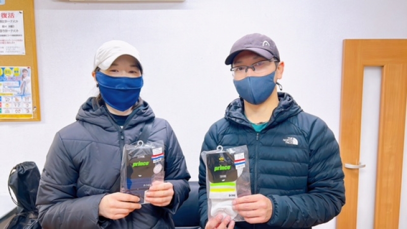 2023　中級MIX2月大会　準優勝　柳澤・松澤　組