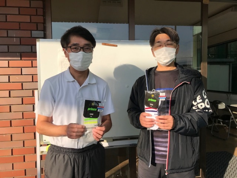 中級男子D　準優勝　永田・池元　組（八王子テニスアカデミーS1クラス所属）