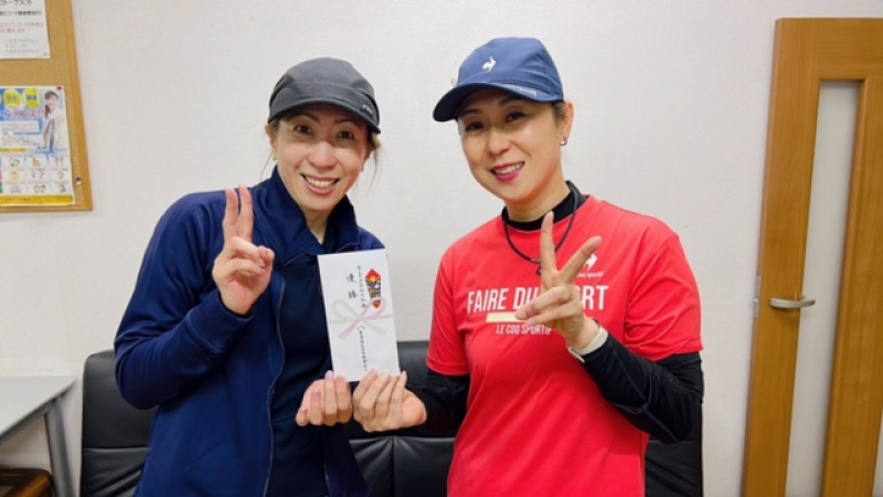 2023 中級女子4月　優勝　中村・磯部　組　