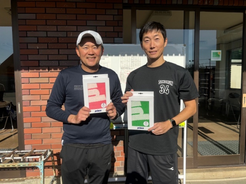 年末男子ダブルス　Bクラス　準優勝　本橋・北澤　組