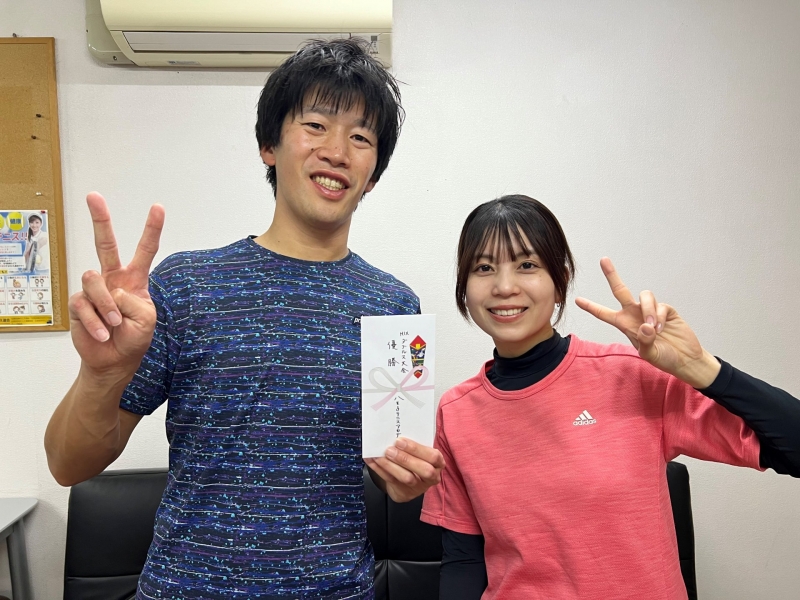 2024　中級MIX4月大会　優勝　小山・田中　組