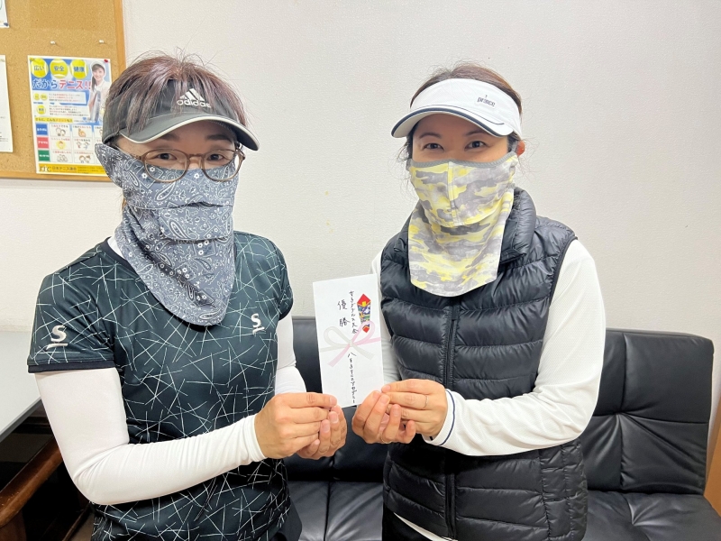 2024 中級女子4月　優勝　水越・根岸組