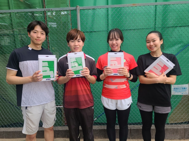 2024　中級MIXDチーム戦　準優勝　チーム安達