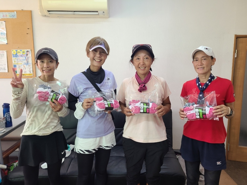 2024　マンスリーレディースカップ　チーム戦　8月21日（オープン）        準優勝 　てらちん(伊藤、竹中、寺田、野口)様