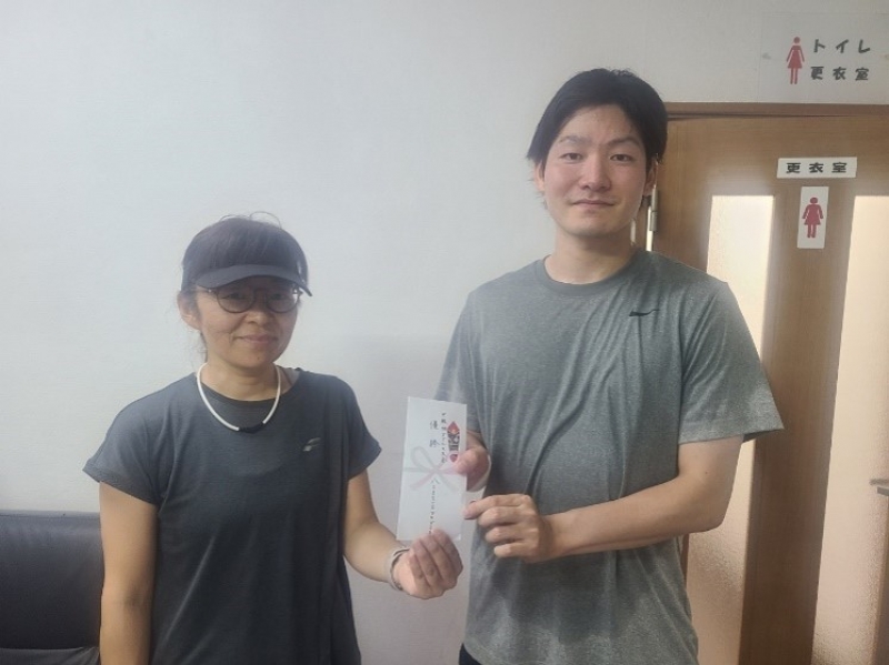 中級MIXD　　優勝　 水越・土方　様