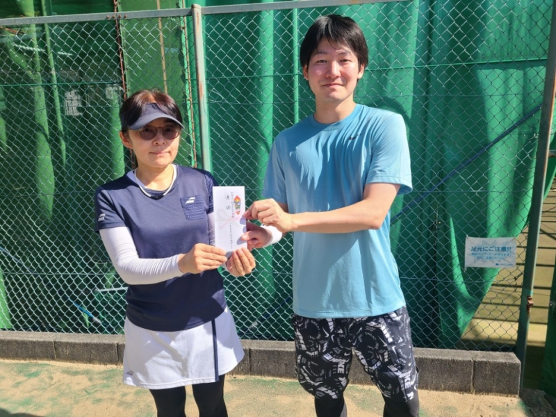 ビギナーMIX　優勝 　水越・土方　様