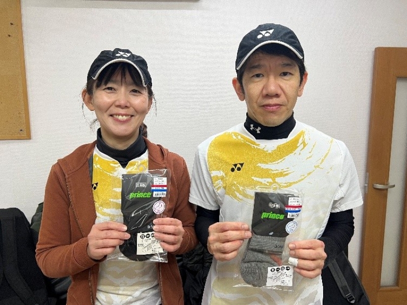 2025　中級MIX2月大会　準優勝　安田・川島　様