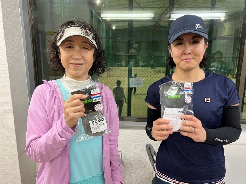 2025　中級女子4月大会　準優勝　大木・島崎　様（八王子テニスアカデミー）
