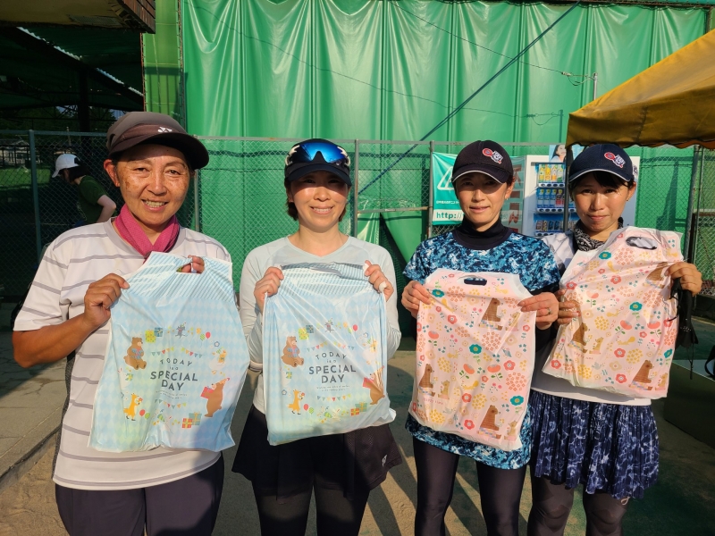2025マンスリーレディースカップ　チーム戦　6月18日（オープン） 準優勝 ケラケラ(寺田、河村、寺内、亀山)様