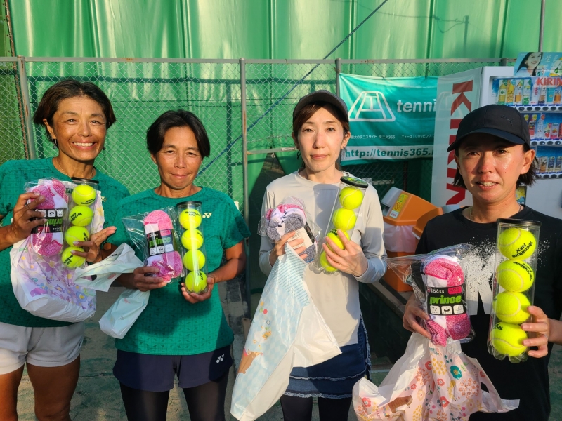 2025マンスリーレディースカップ　チーム戦　8月20日（オープン） 準優勝 (井上、伊藤、伊藤、渥美)様