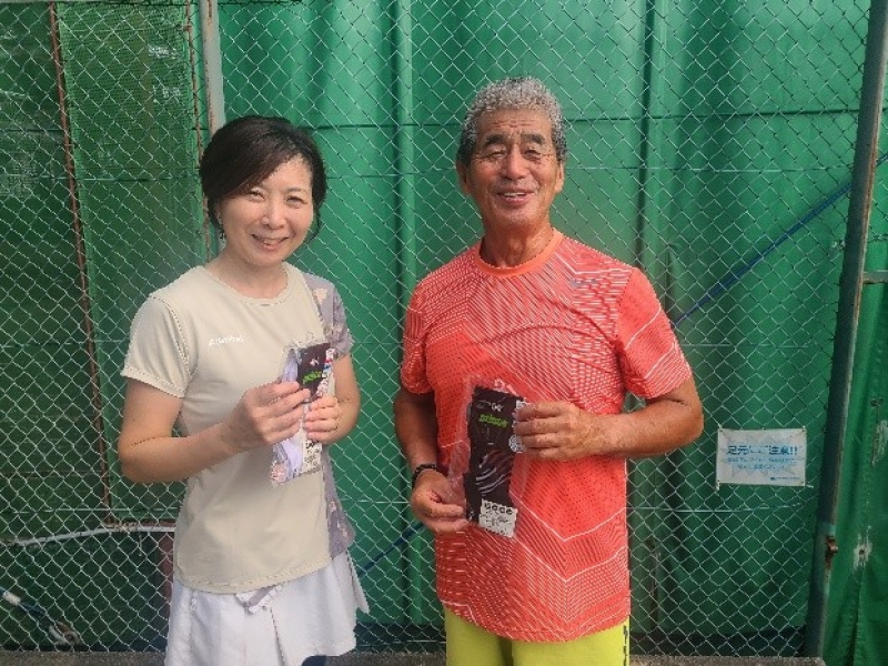 ビギナーMIXD午前の部　準優勝　坪倉・杉田　様