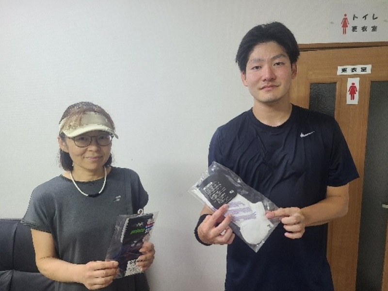 ビギナーMIXD午後の部　準優勝　水越・土方　様