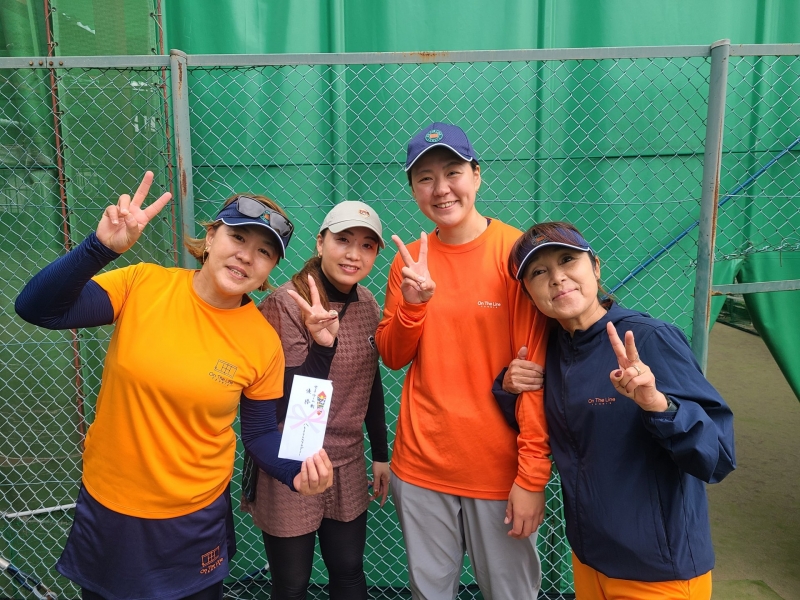 2025マンスリーレディースカップ　チーム戦　10月15日（オープン） 優勝 水曜日どうでしょう(堤、八島、尾嵜、田村)　様