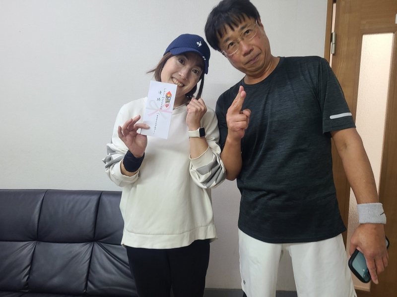 ビギナーMIX　準優勝　上松・野口　様