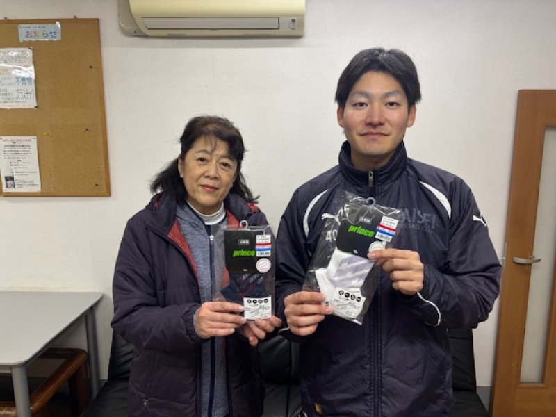 ビギナーMIX　11月29日大会準優勝　　鈴木・土方　様