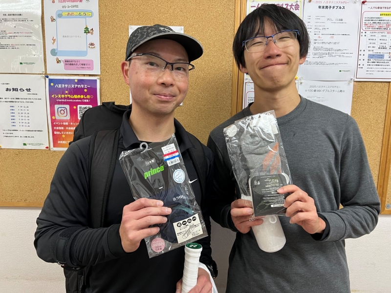 2025　中級男子　12月大会　準優勝　松岡・山口ペア