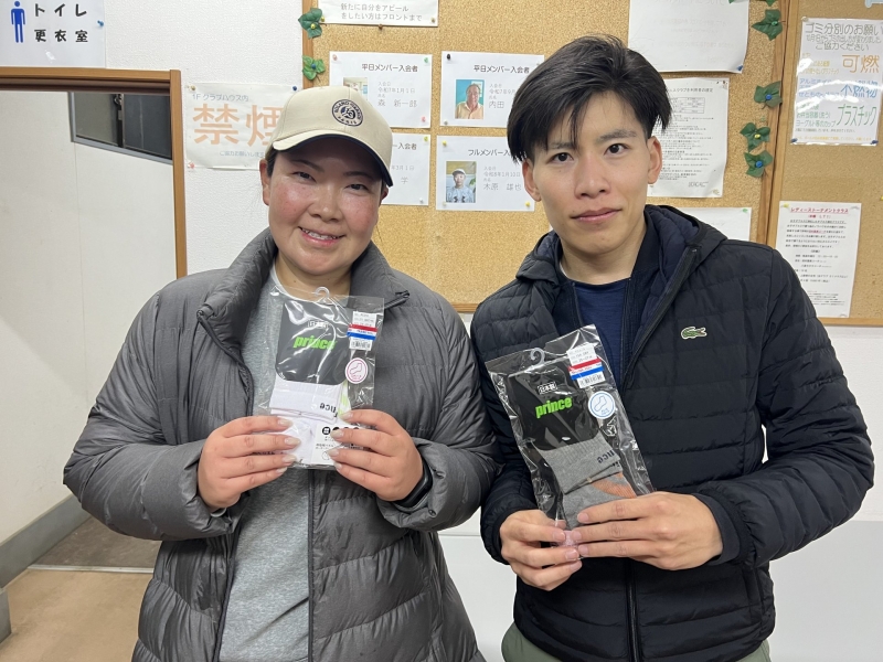 26-1-10　準優勝　坂田・古庄ペア