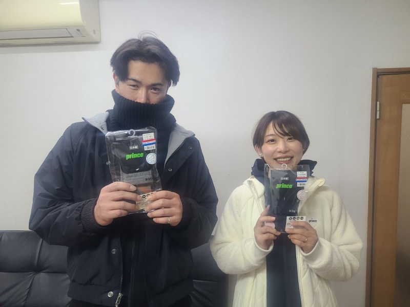 ビギナーMIX　準優勝　中矢・太田　様