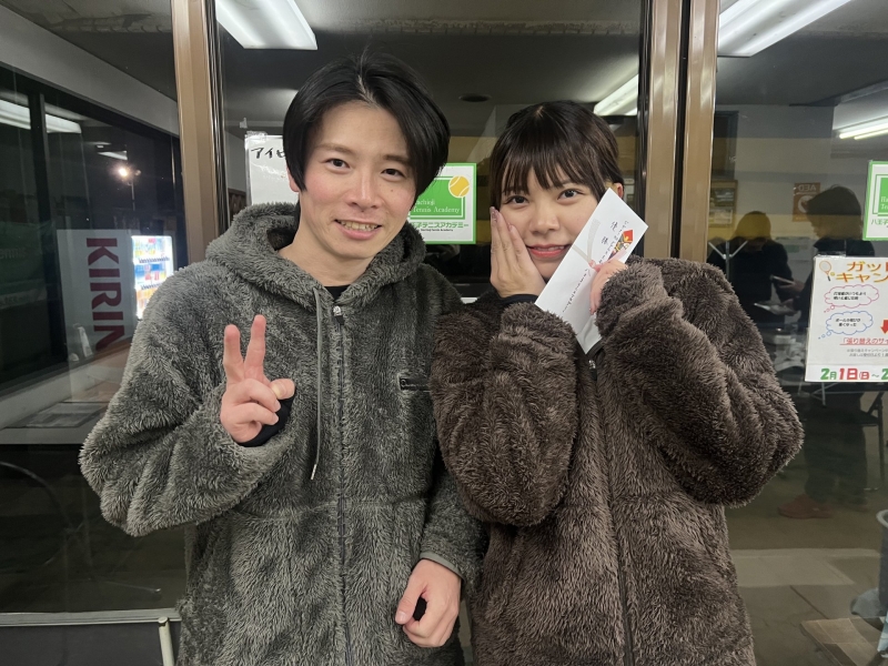 ビギナーMIX　1月31日大会優勝　　小林・宮内　組