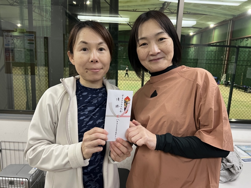 2026　中級女子2月大会　優勝 林・渡辺　組