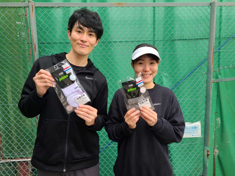 ビギナーMIX　準優勝　濱田・濱田　様