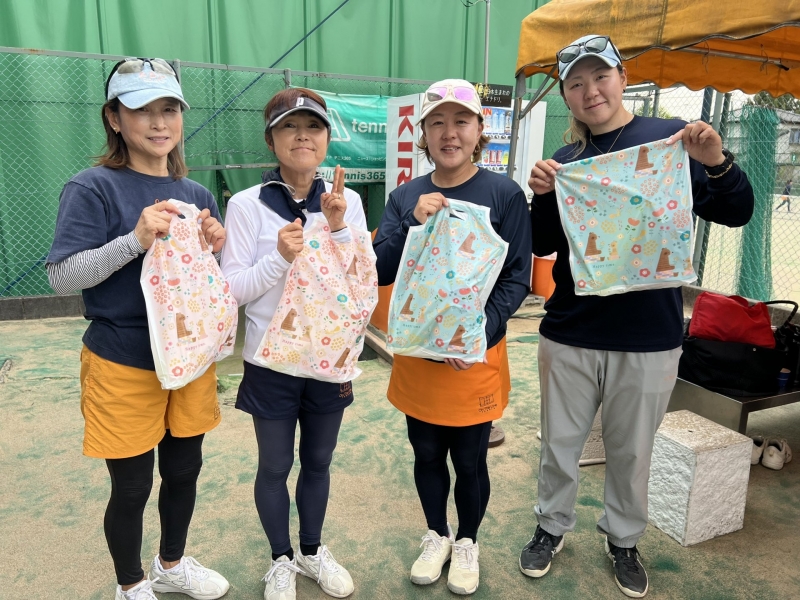 2026マンスリーレディースカップ　チーム戦　4月15日（オープン） 準優勝 水曜どうでしょう(田村、雨川、堤、尾嵜)様 