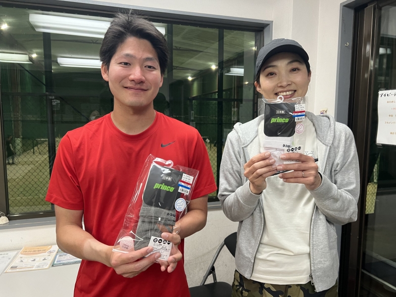 2026　中級MIX　５月大会　準優勝　土方・町田ペア