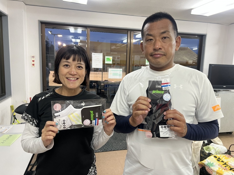 ビギナーMIX　準優勝　　宮坂・萩原　ペア