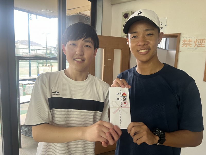 ビギナー男子　優勝　山崎・大森　ペア