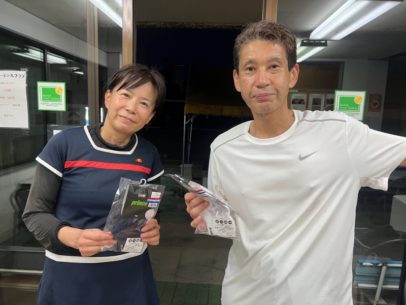 2026　中級MIX　７月大会　準優勝　吉舖・畑山　ペア