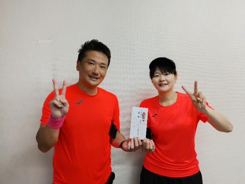 ビギナーMIX　優勝　森山・佐久間　様