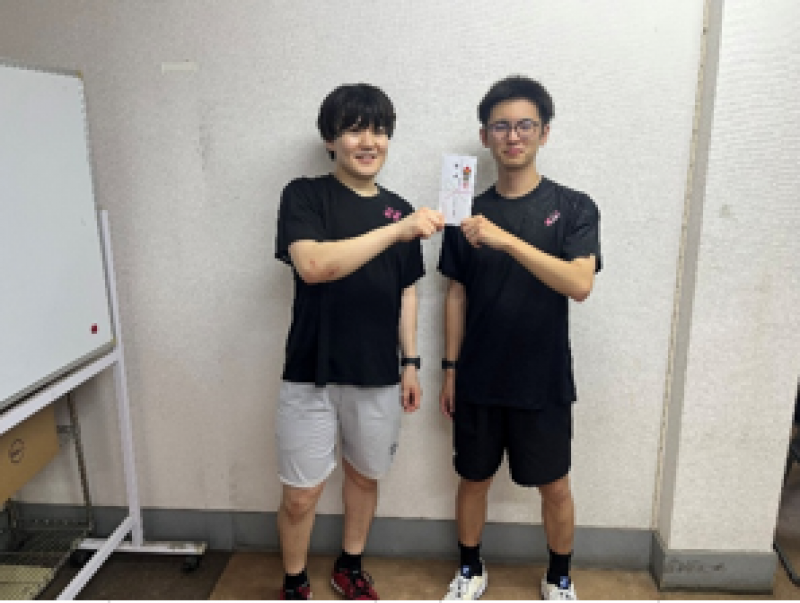 2026 中級男子　8月15日大会　優勝　谷﨑・瀬川　様