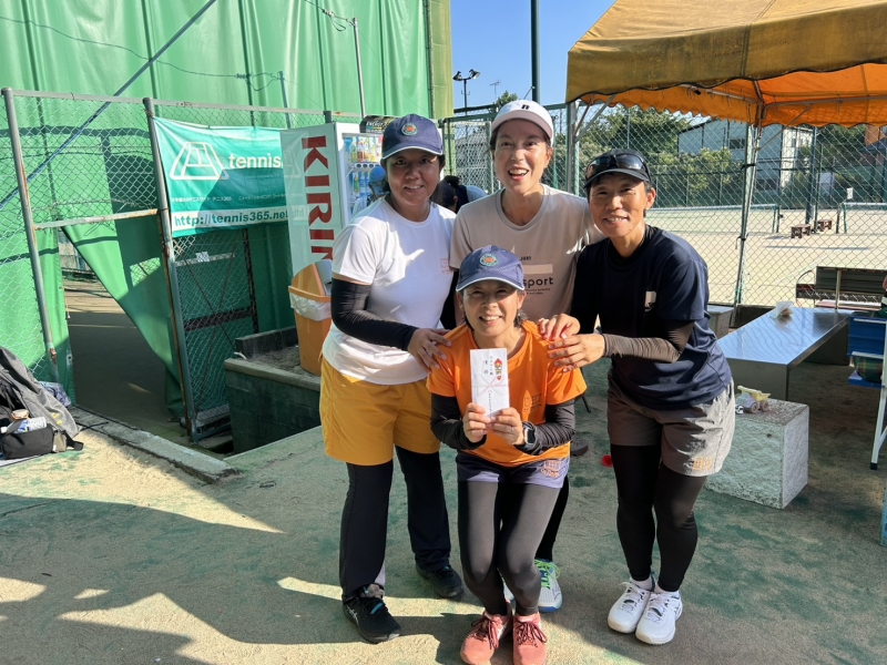 2026マンスリーレディースカップ　チーム戦　8/19　 優勝 Mのために(田中、高田、新谷、瀧澤) 様