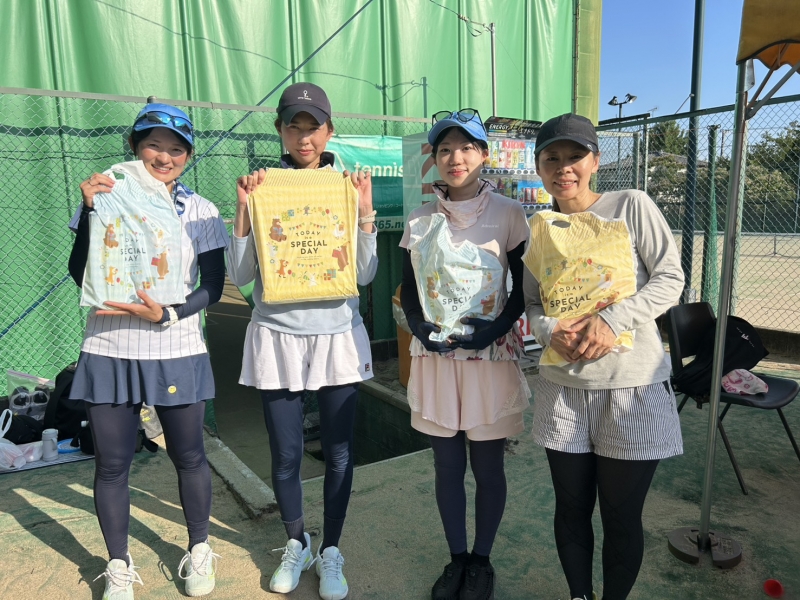 2026マンスリーレディースカップ　チーム戦　8/19 準優勝 ロマンスカー(高橋、能、角田、橋本) 様 
